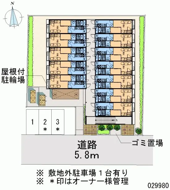 京都市北区紫竹西栗栖町 月極駐車場